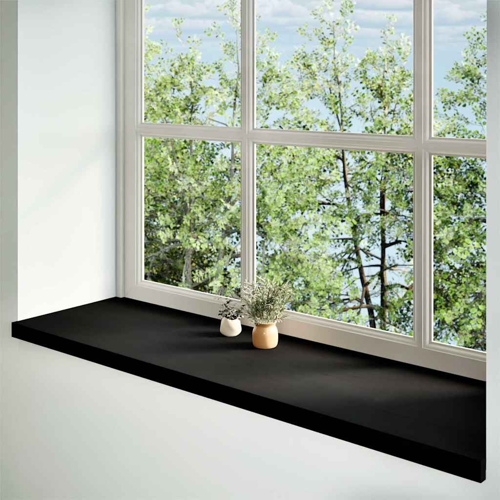 vidaXL Window Sills 2 pcs Dark Brown 140x40x2 cm Solid Wood Oak