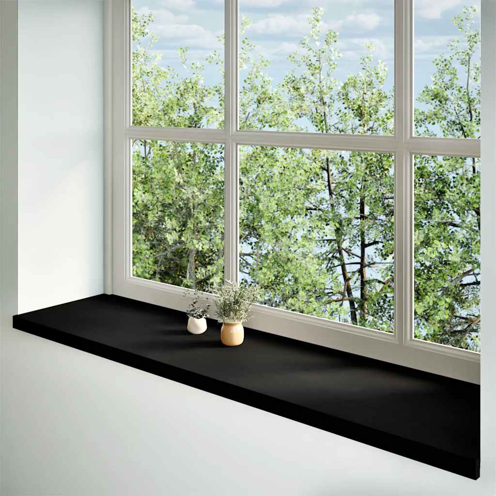 vidaXL Window Sills 2 pcs Dark Brown 160x40x2 cm Solid Wood Oak