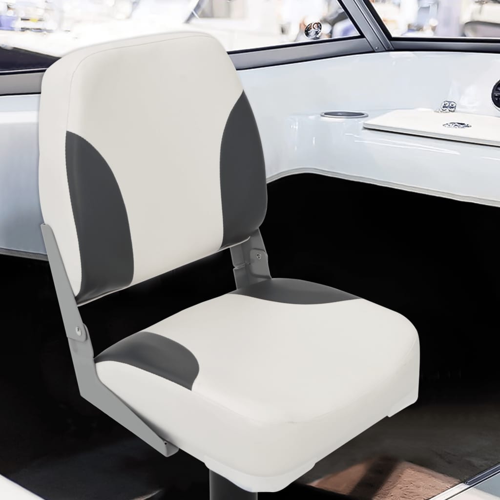 Foldable Boat Seat 2 Set Low Backrest
