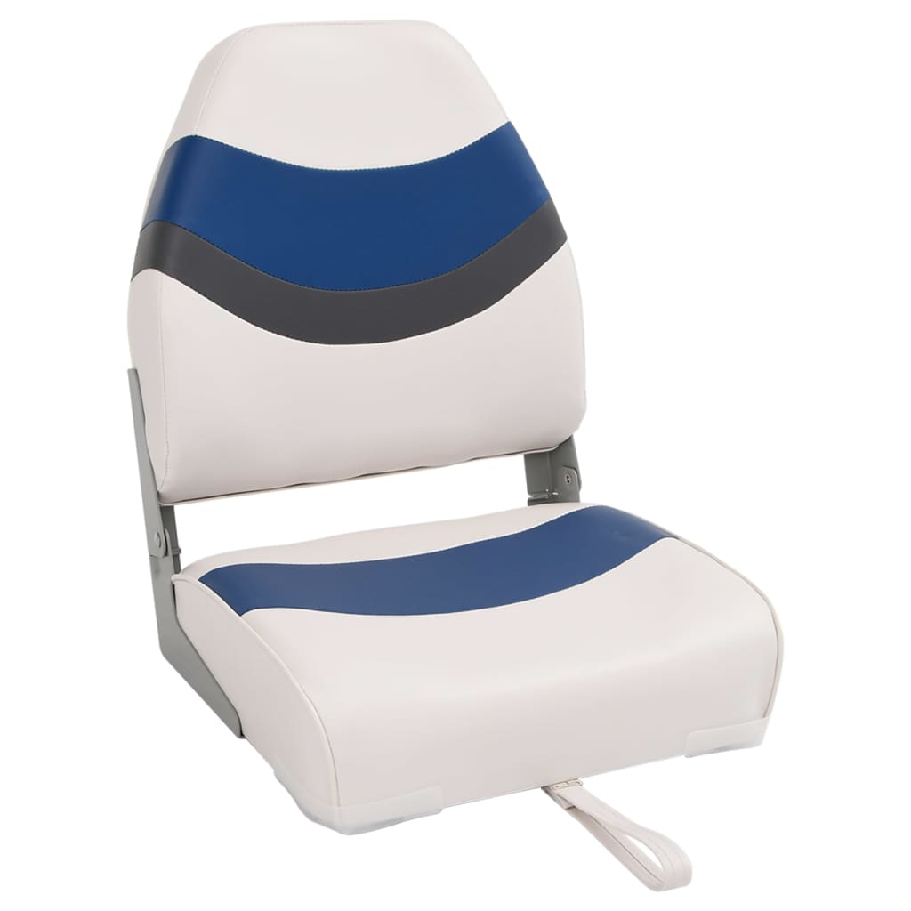 2 Piece Foldable Boat Seat Set High Backrest