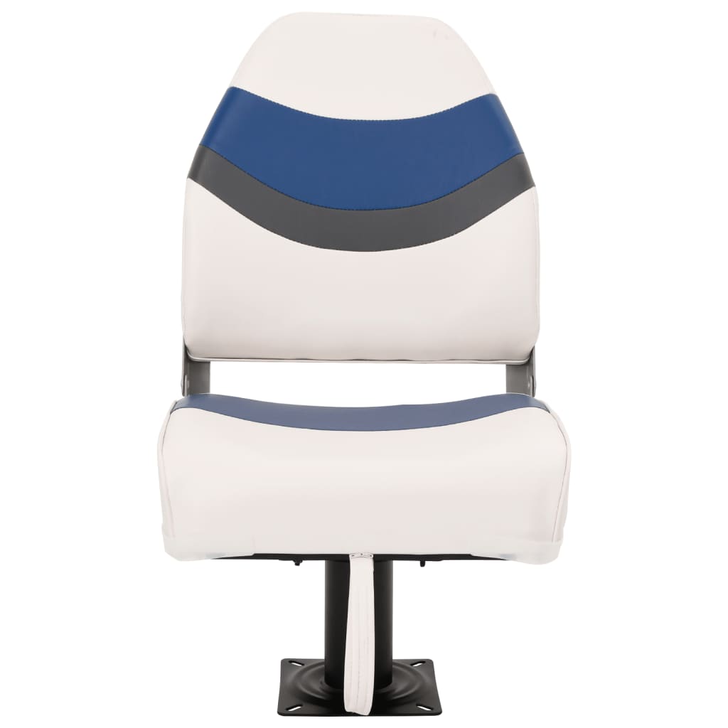 2 Piece Foldable Boat Seat Set High Backrest