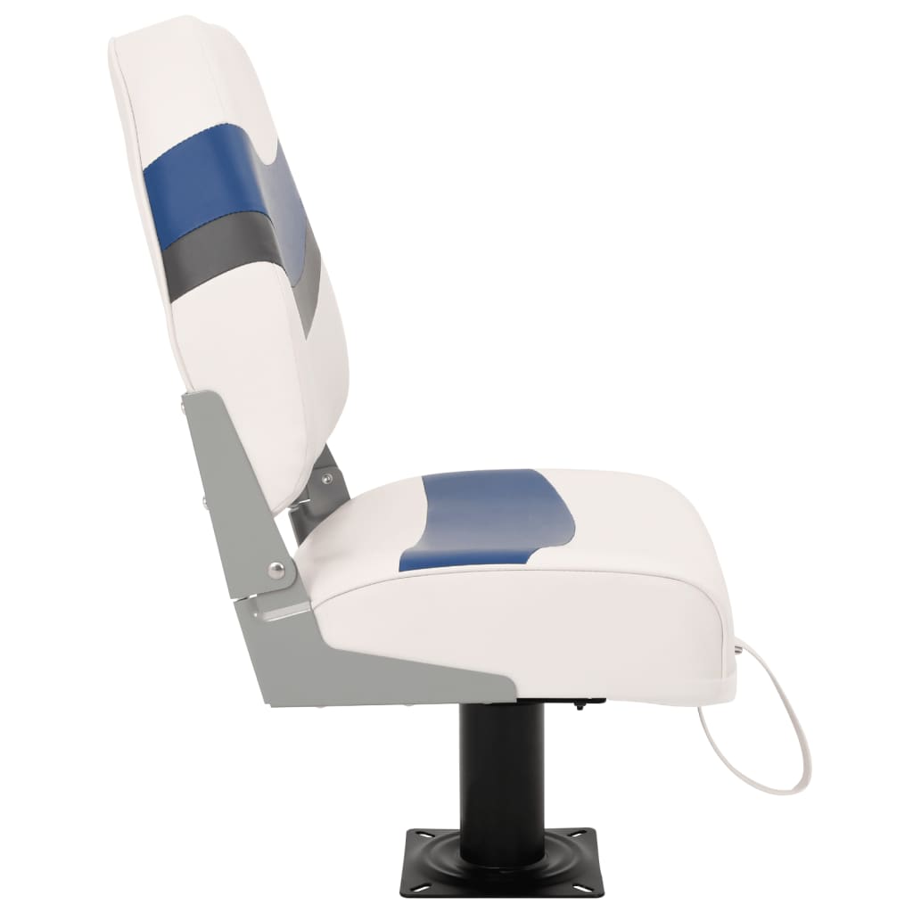 2 Piece Foldable Boat Seat Set High Backrest