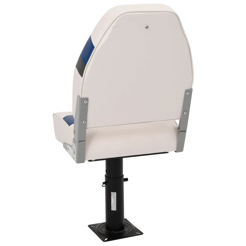 2 Piece Foldable Boat Seat Set High Backrest