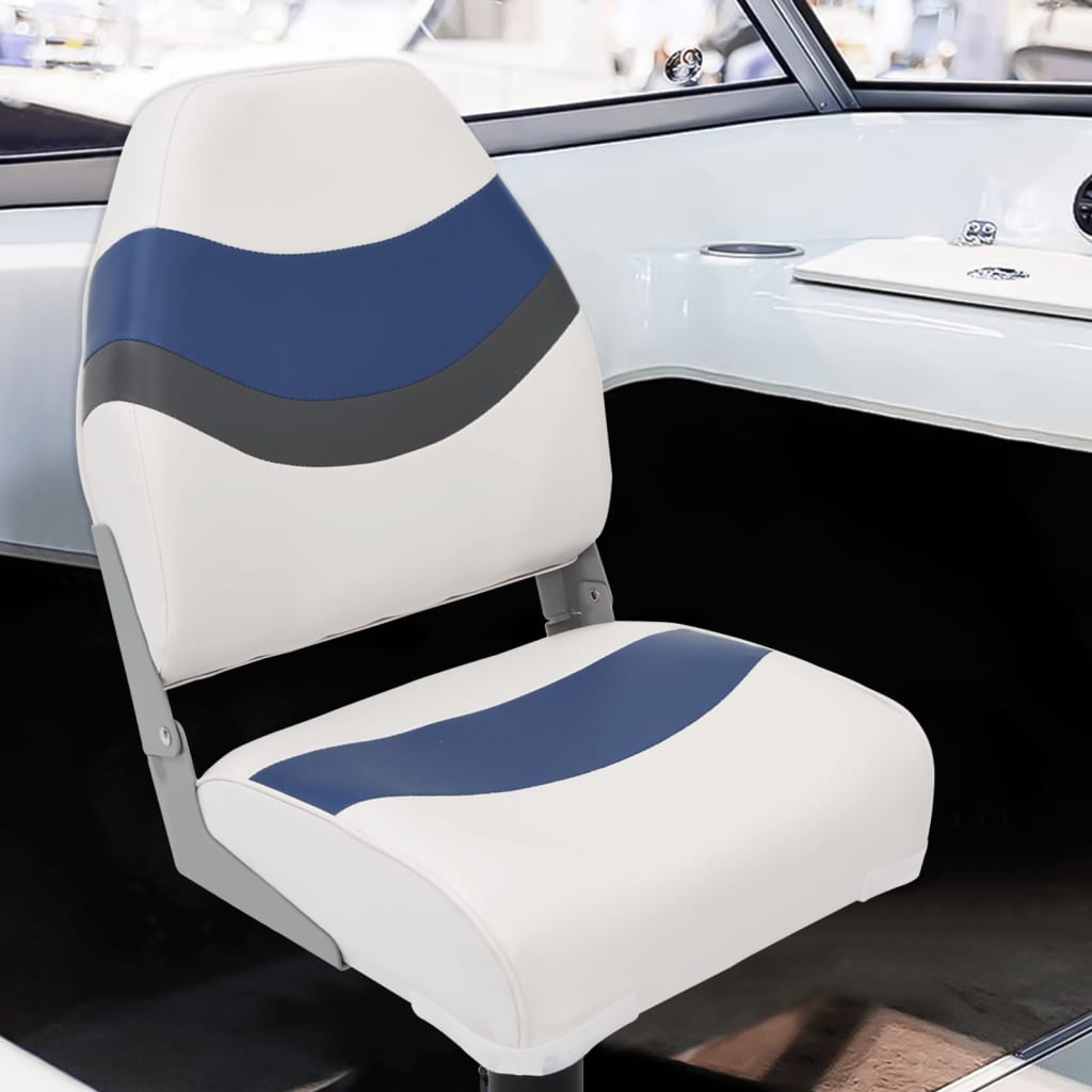 Foldable Boat Seats 2pcs with High Back 44x38x55 cm