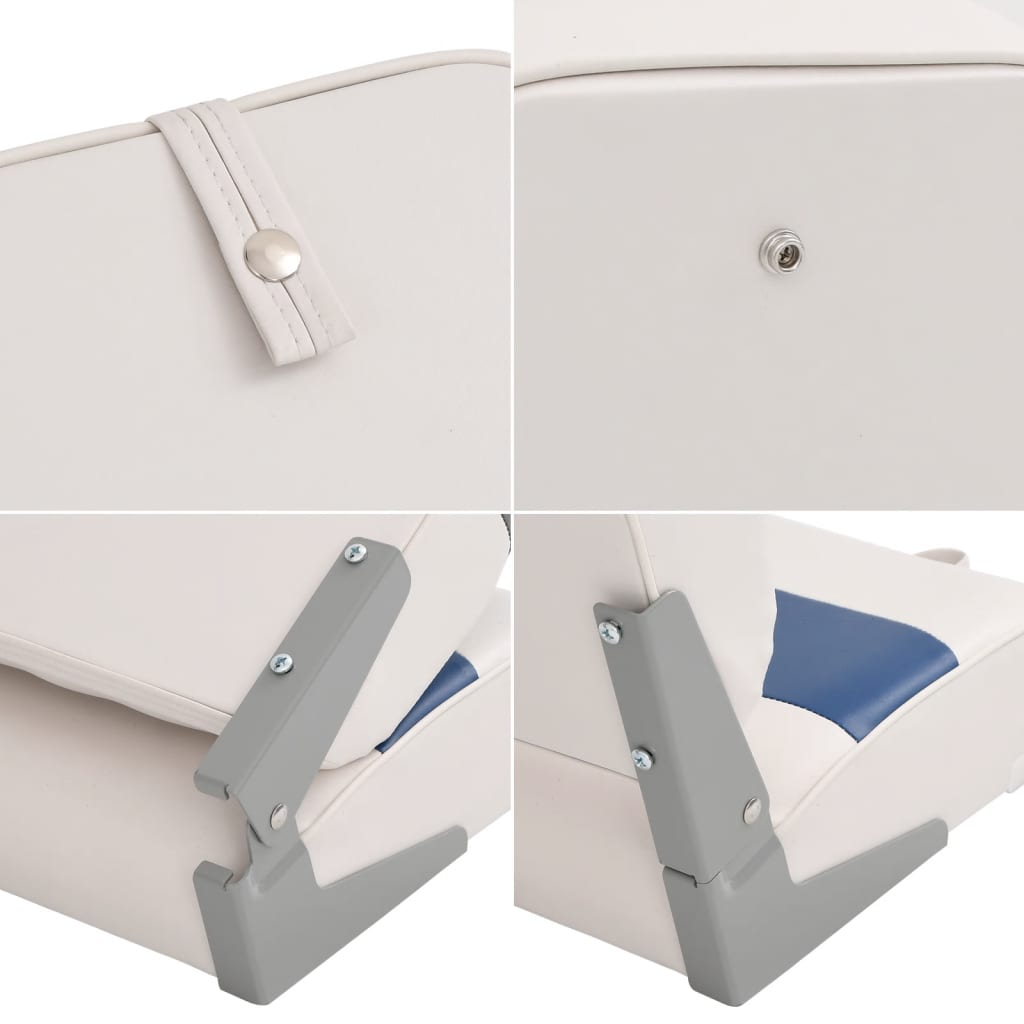 4 Piece Foldable Boat Seat Set High Backrest
