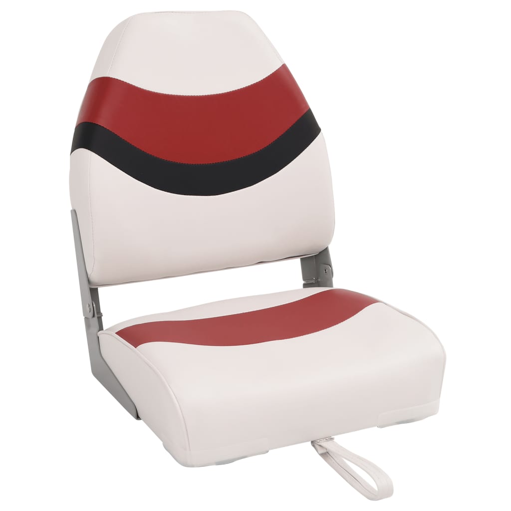 2 Piece Foldable Boat Seat Set High Backrest
