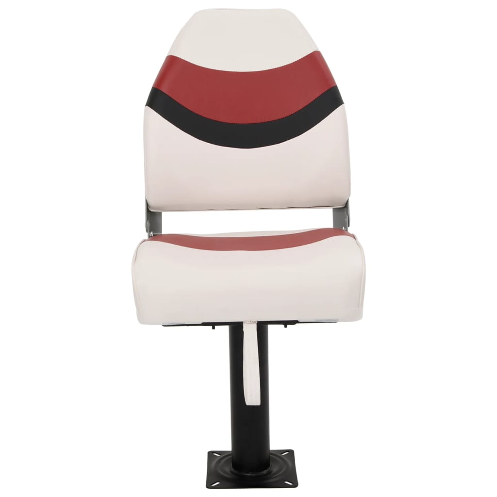 2 Piece Foldable Boat Seat Set High Backrest