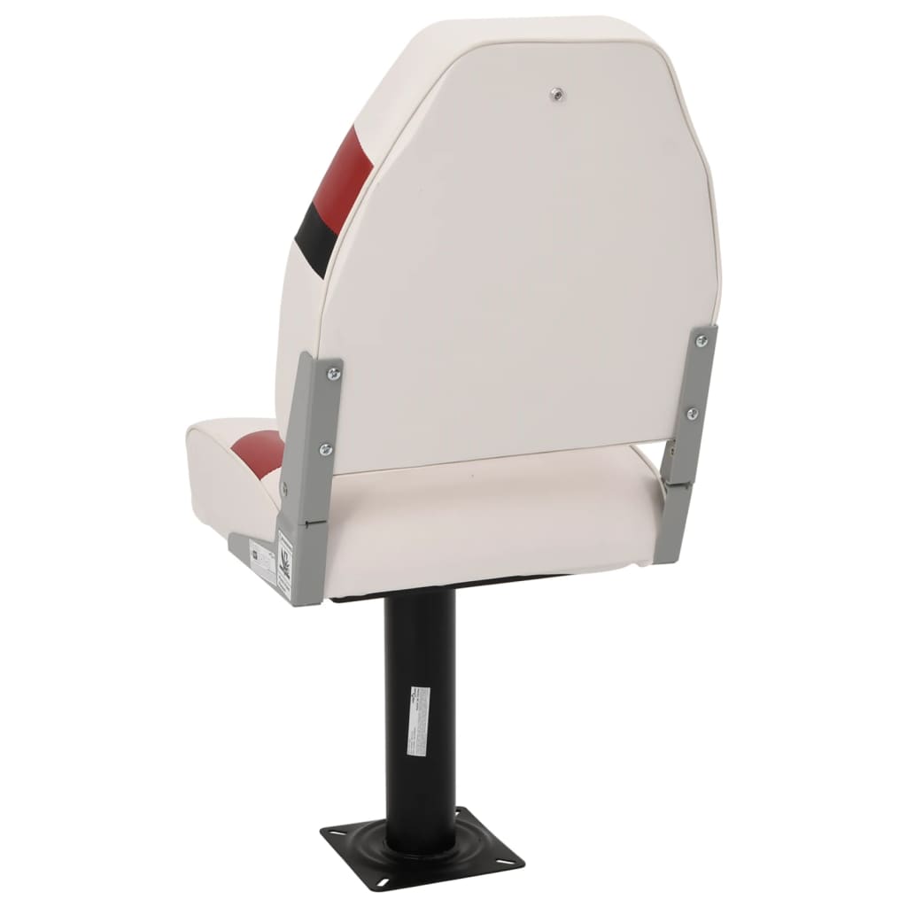 2 Piece Foldable Boat Seat Set High Backrest