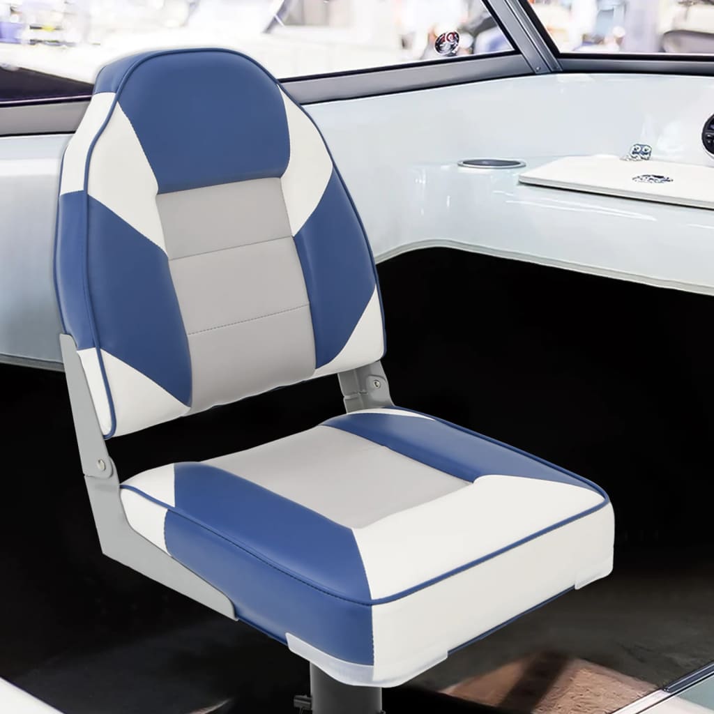 Foldable Boat Seats 2pcs with High Back 39x43x58 cm