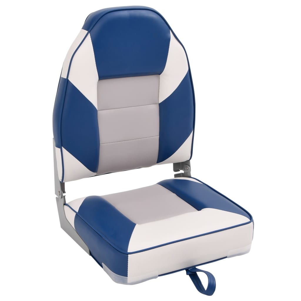 Foldable Boat Seats 2pcs with High Back 39x43x58 cm