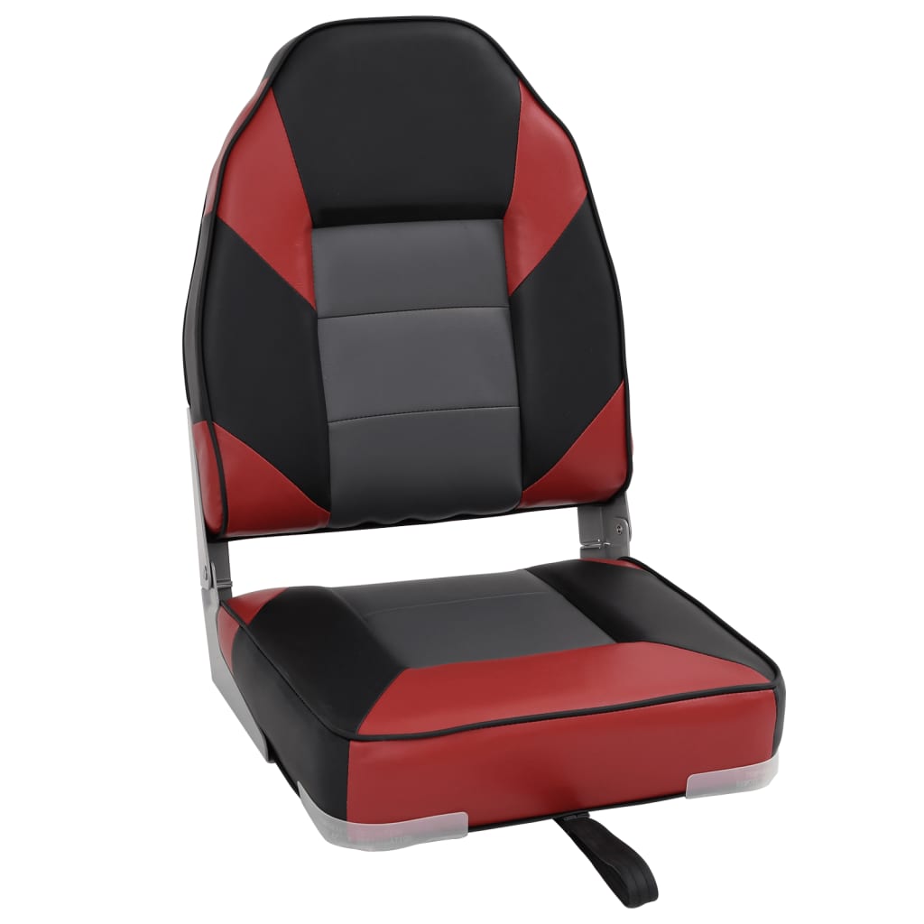 Foldable Boat Seats 2pcs with High Back 39x43x58 cm