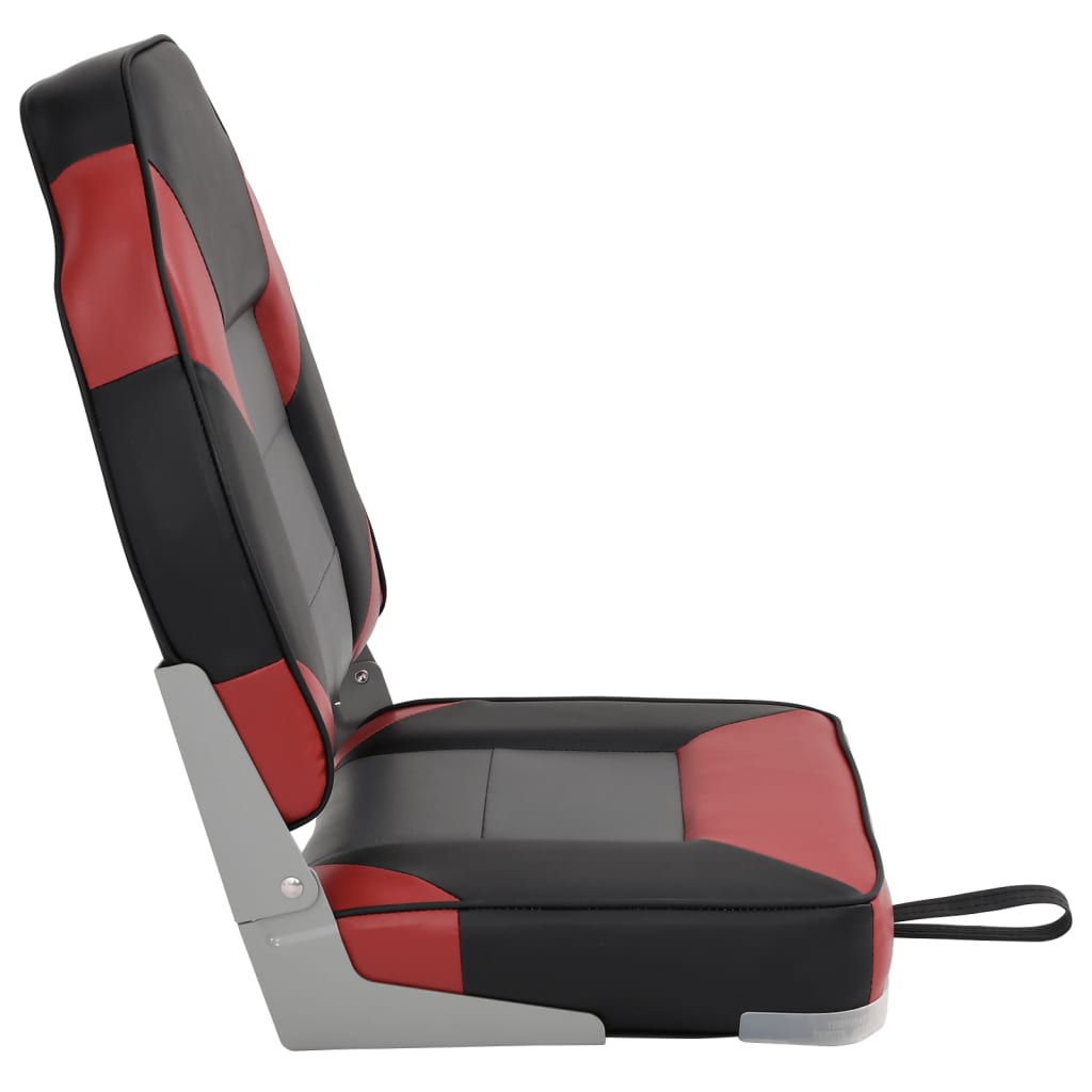 Foldable Boat Seats 2pcs with High Back 39x43x58 cm