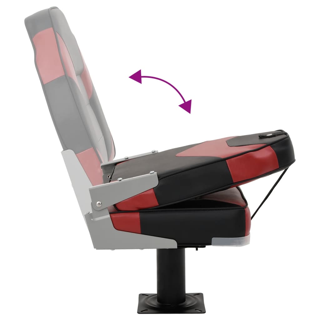 4 Piece Foldable Boat Seat Set High Backrest