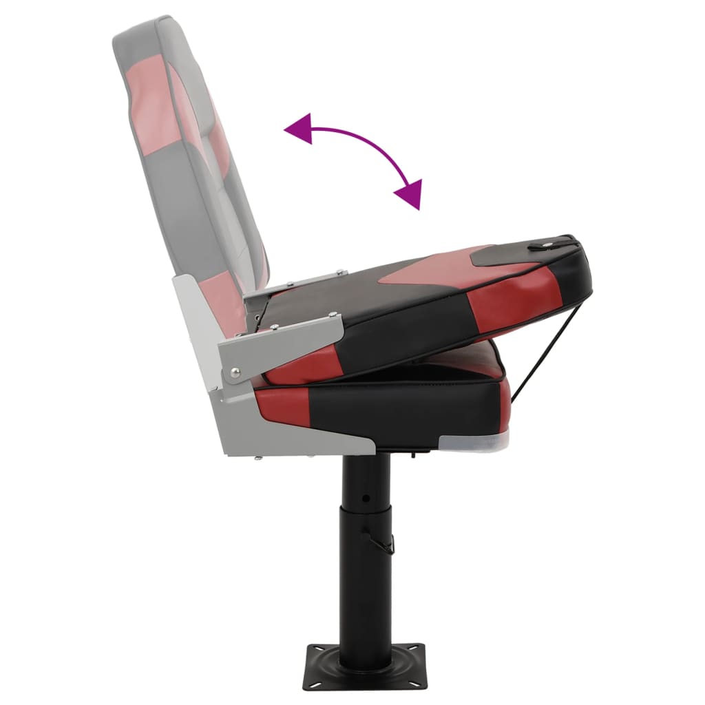 4 Piece Foldable Boat Seat Set High Backrest