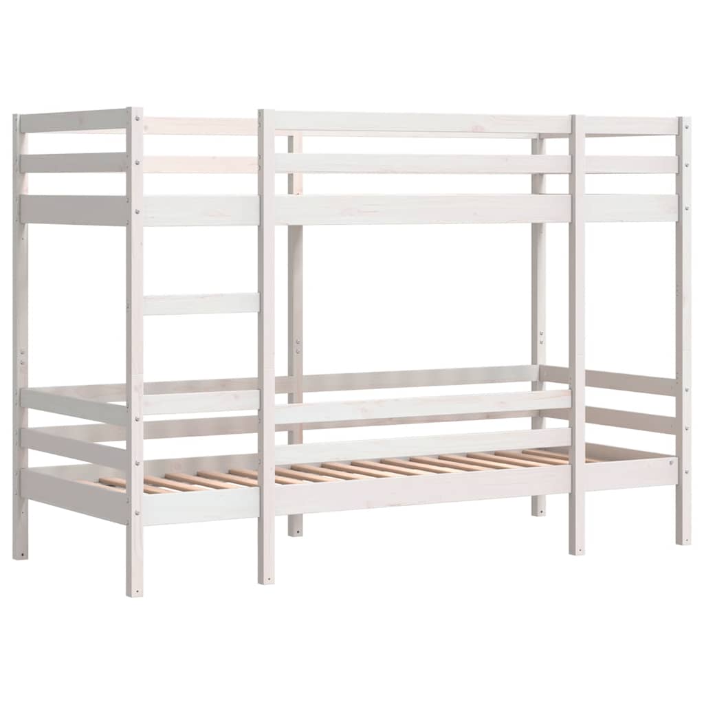 Bunk Bed without Mattress White 80x200 cm Solid Wood Pine