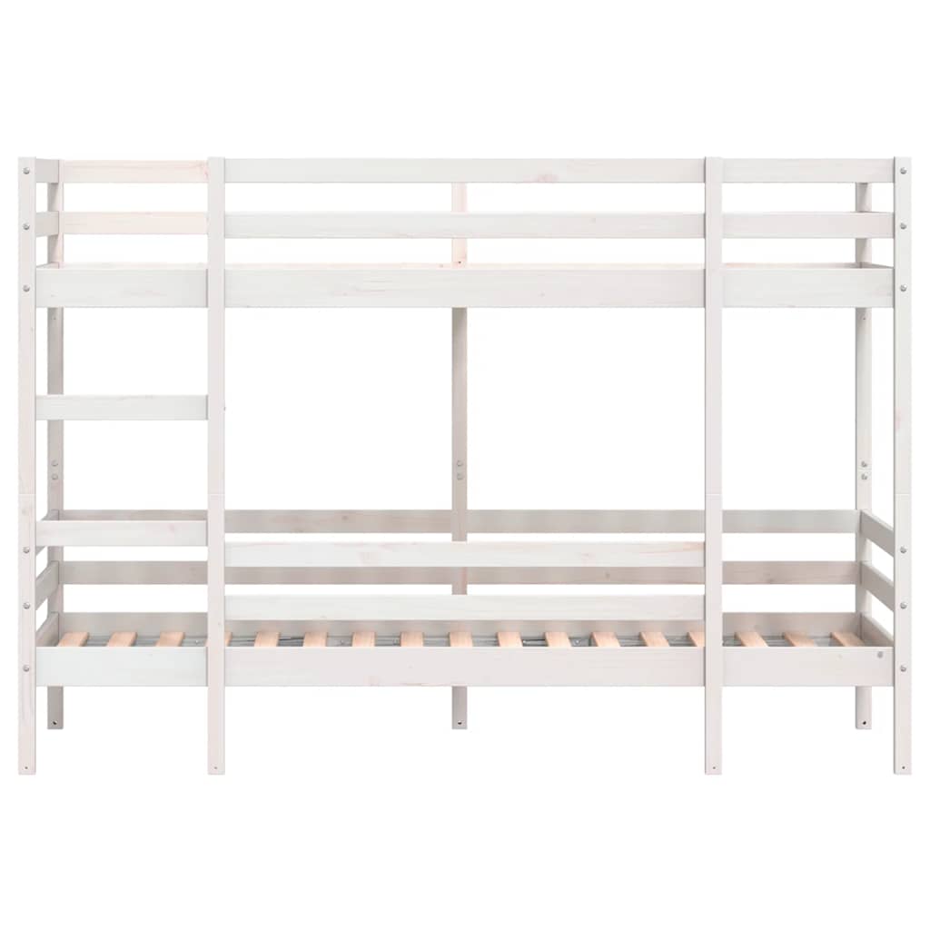 Bunk Bed without Mattress White 80x200 cm Solid Wood Pine