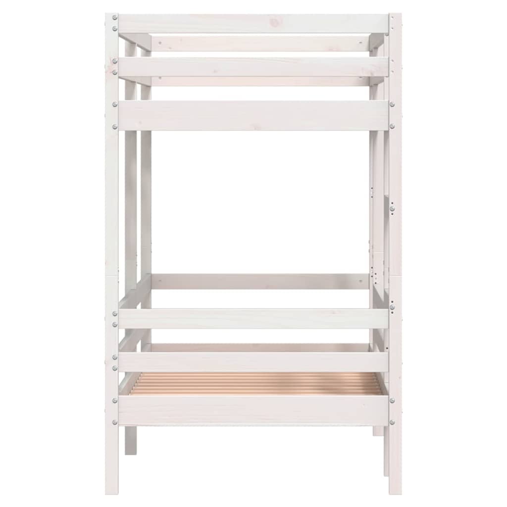 Bunk Bed without Mattress White 80x200 cm Solid Wood Pine