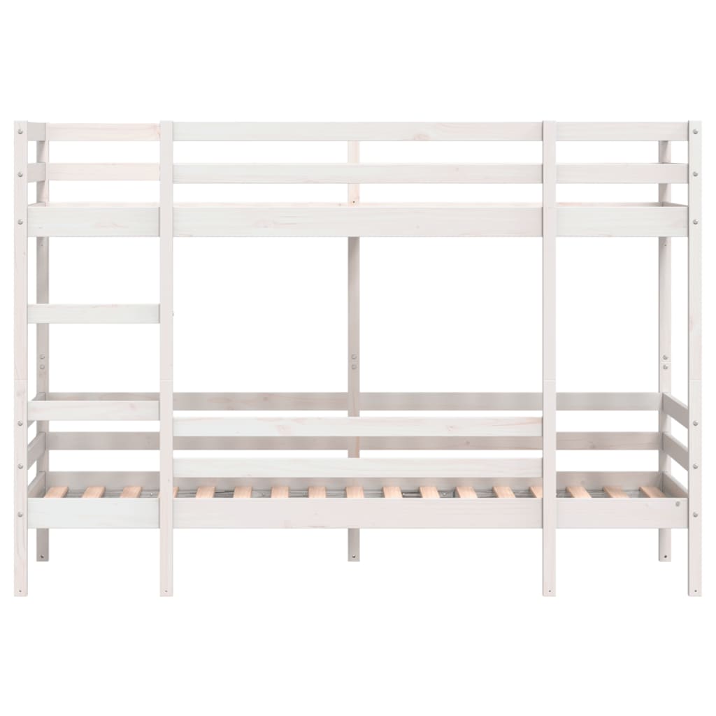 vidaXL Bunk Bed without Mattress White 90x200 cm Solid Wood Pine