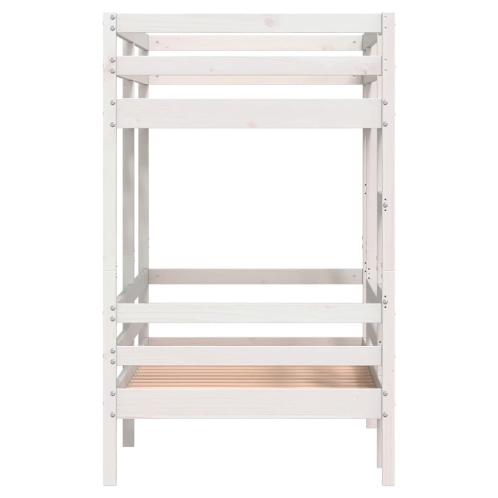 vidaXL Bunk Bed without Mattress White 90x200 cm Solid Wood Pine