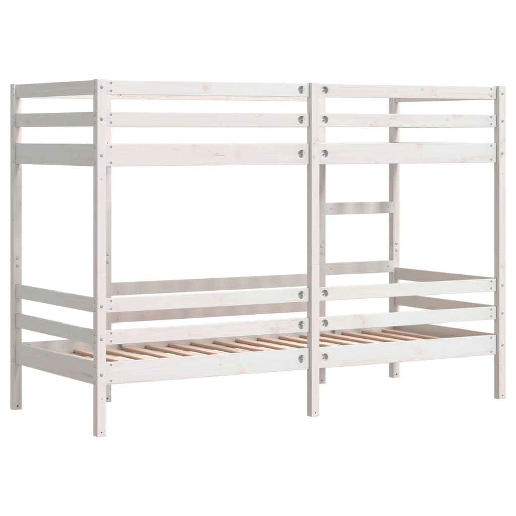 vidaXL Bunk Bed without Mattress White 90x200 cm Solid Wood Pine