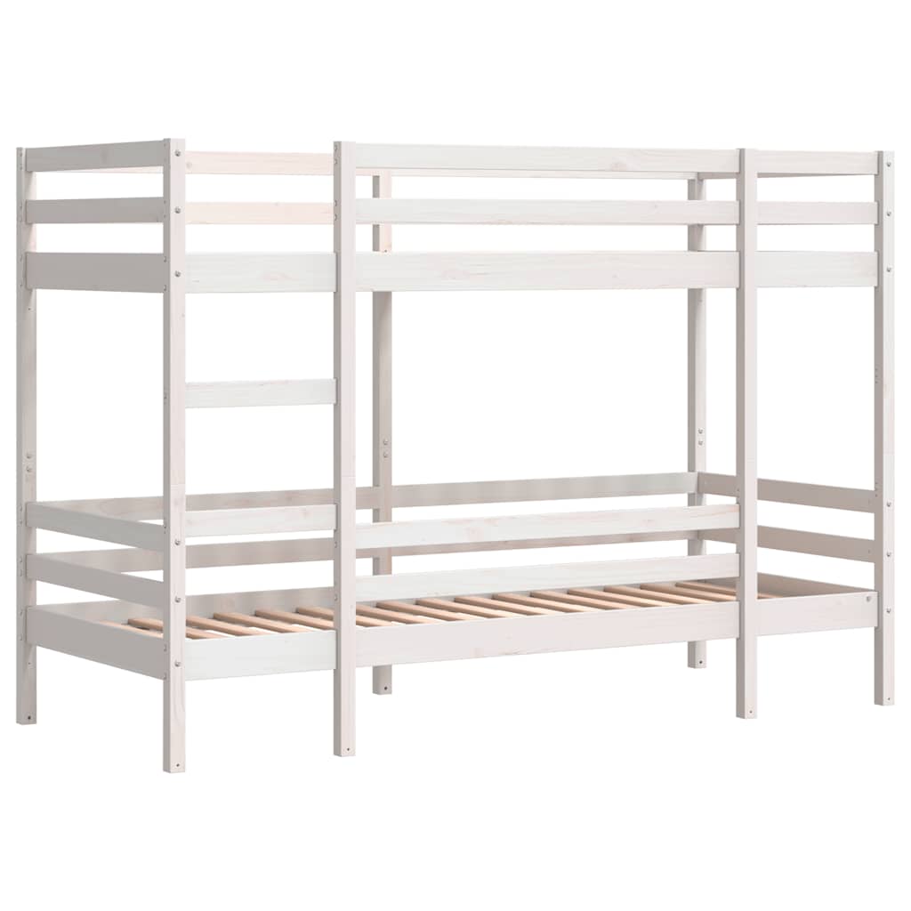 Bunk Bed | White | Solid Pine | Small Single | Strong | Bunk Bed