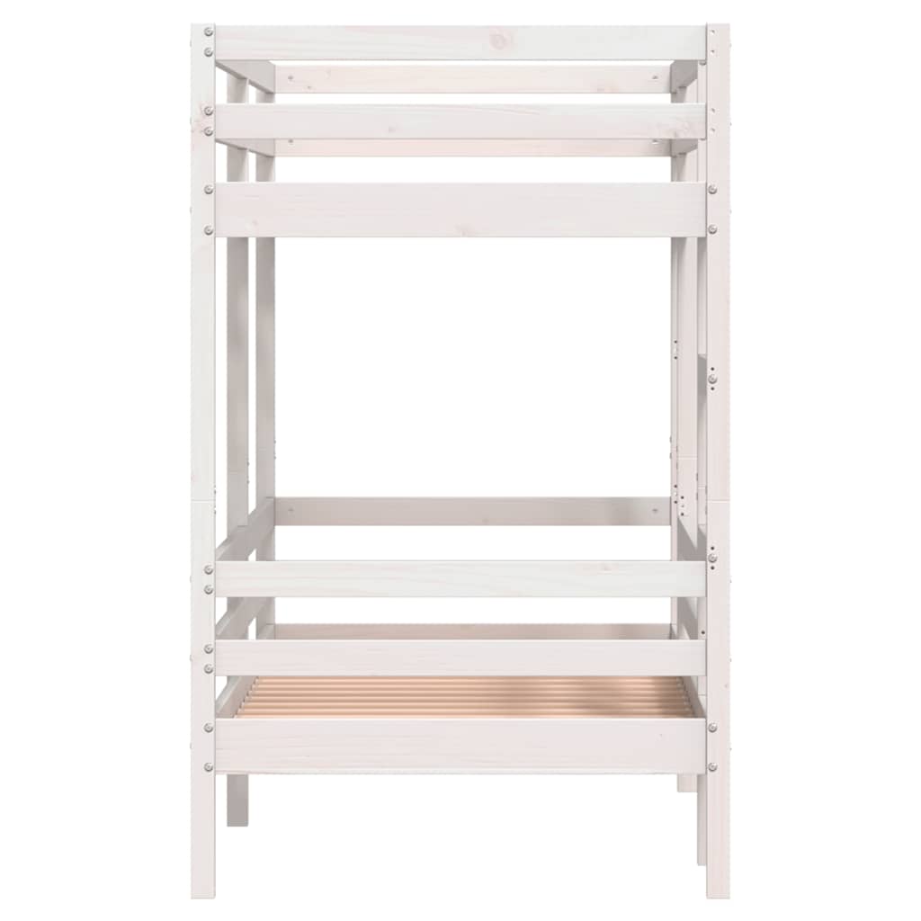 Bunk Bed | White | Solid Pine | Small Single | Strong | Bunk Bed
