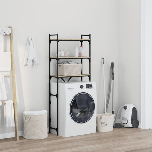 vidaXL Washing Machine Shelf Sonoma Oak 67x25x163 cm Engineered Wood