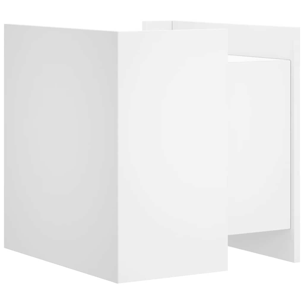 Bedside Cabinet White 45x50x50 cm Engineered Wood