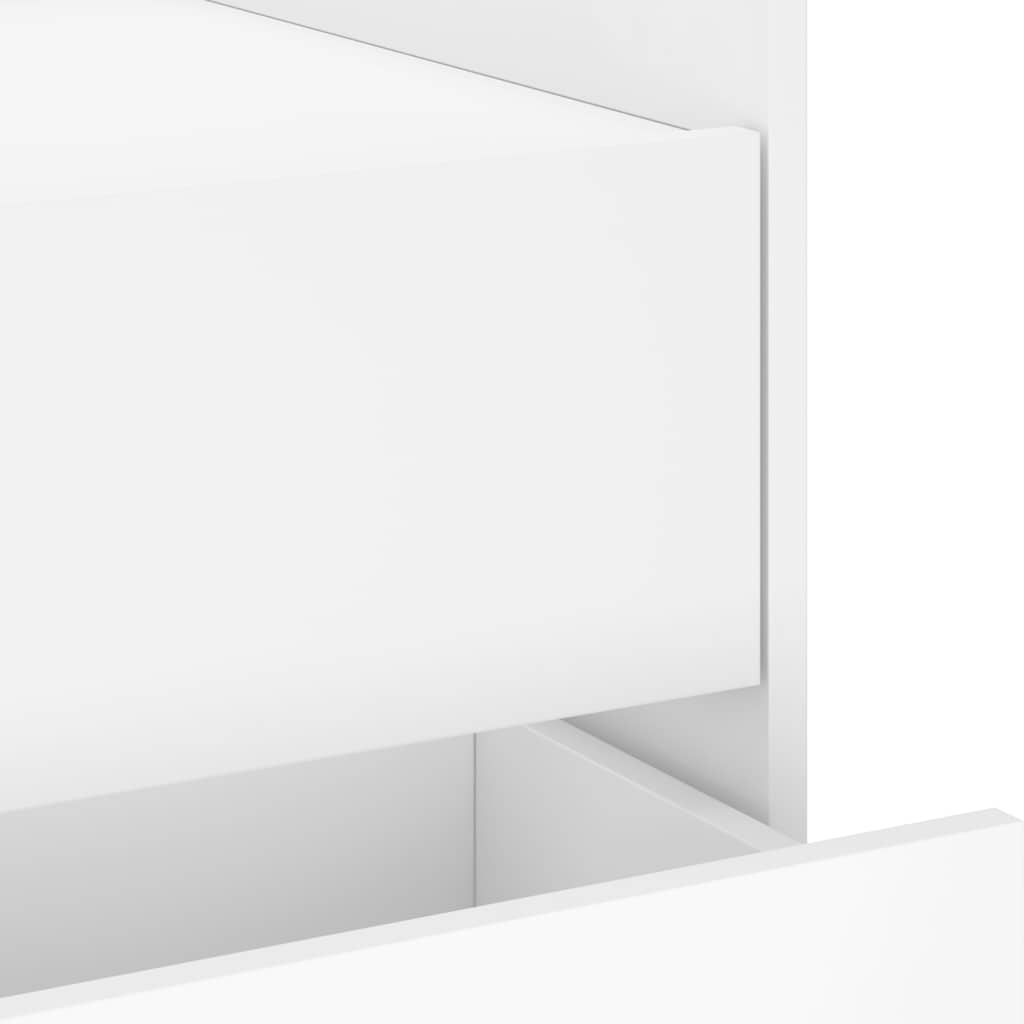 Bedside Cabinet White 45x50x50 cm Engineered Wood