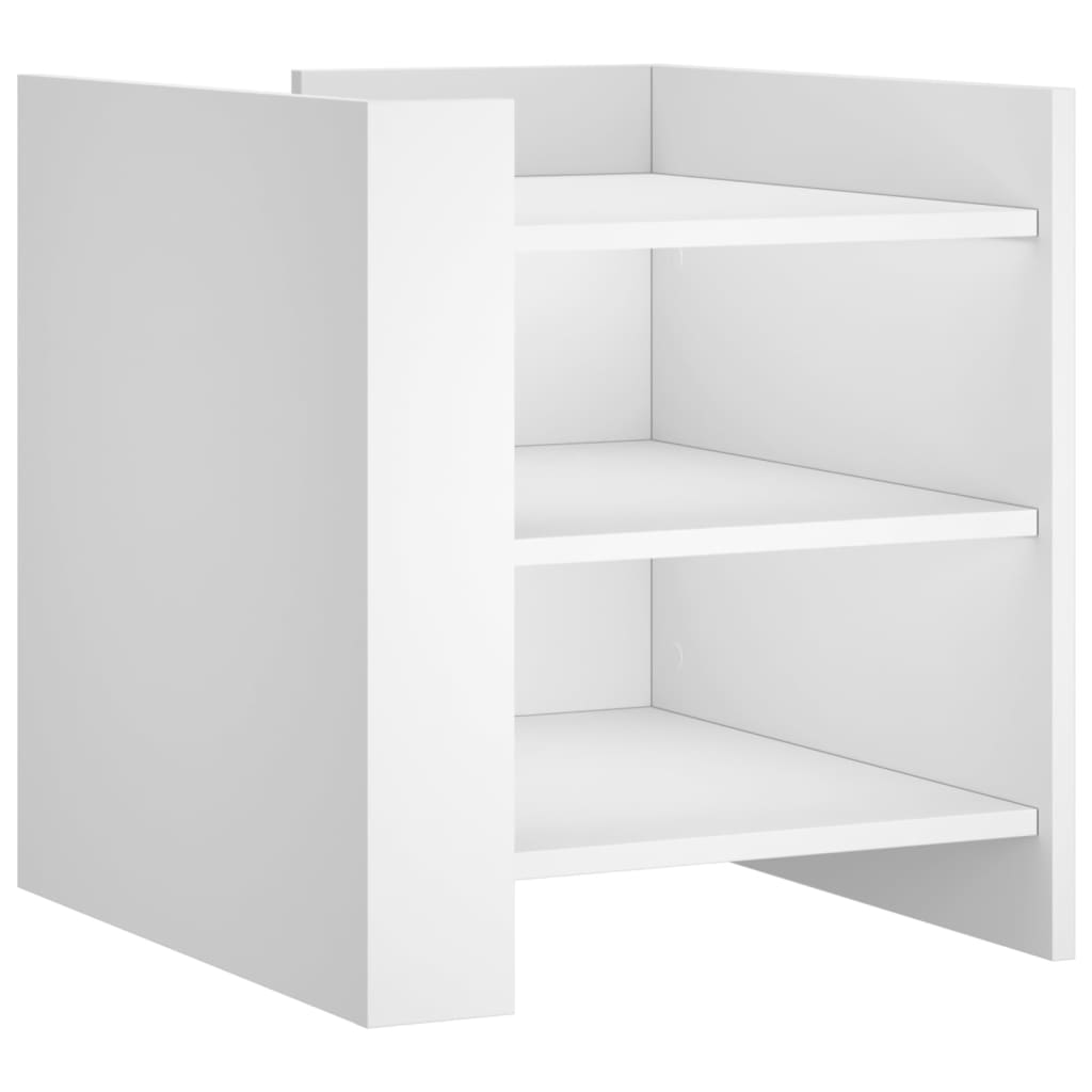vidaXL Bedside Cabinet White 45x50x50 cm Engineered Wood