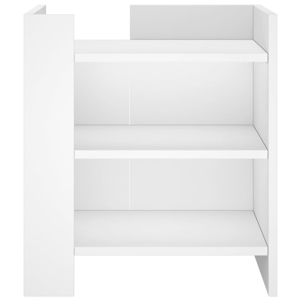 vidaXL Bedside Cabinet White 45x50x50 cm Engineered Wood