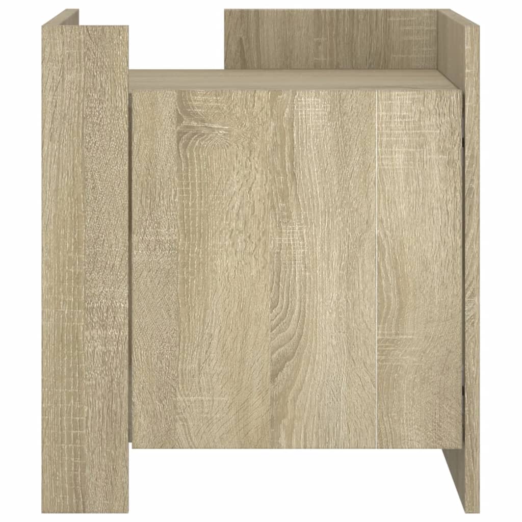 vidaXL Bedside Cabinet Sonoma Oak 45x50x50 cm Engineered Wood