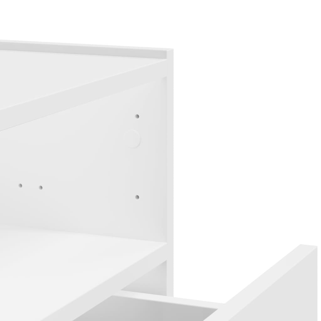 vidaXL Wall-mounted Bedside Cabinet White 45x30x35 cm
