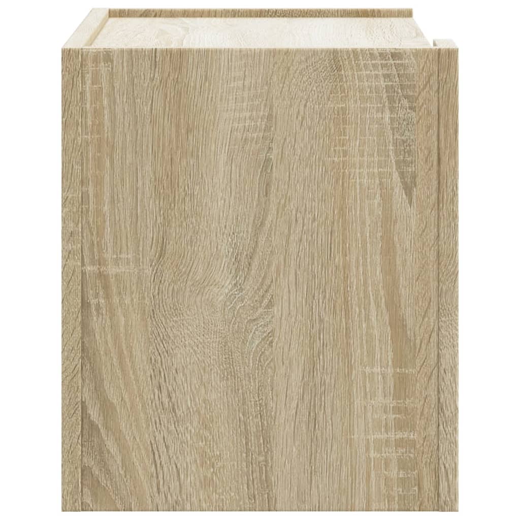 vidaXL Wall-mounted Bedside Cabinet Sonoma Oak 45x30x35 cm