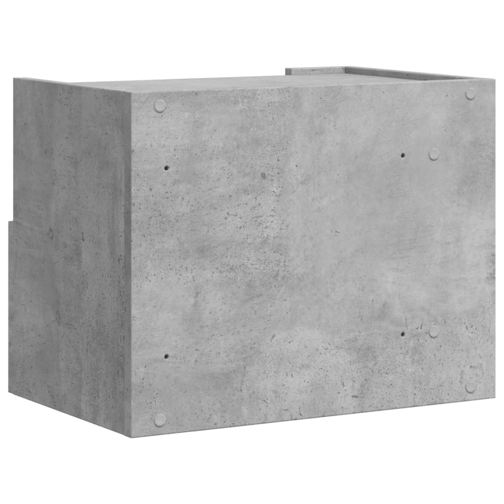 Wall-mounted Bedside Cabinet Concrete Grey 45x30x35 cm