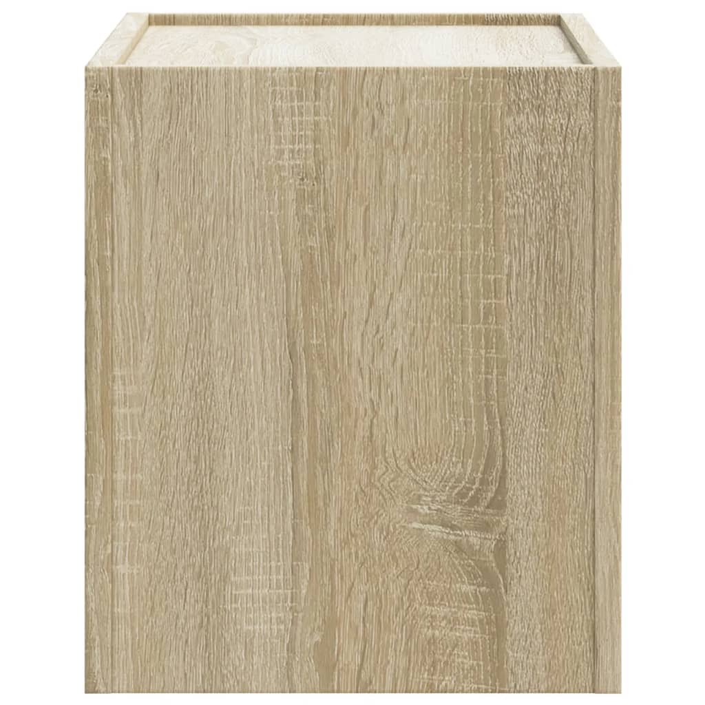 vidaXL Wall-mounted Bedside Cabinet Sonoma Oak 45x30x35 cm