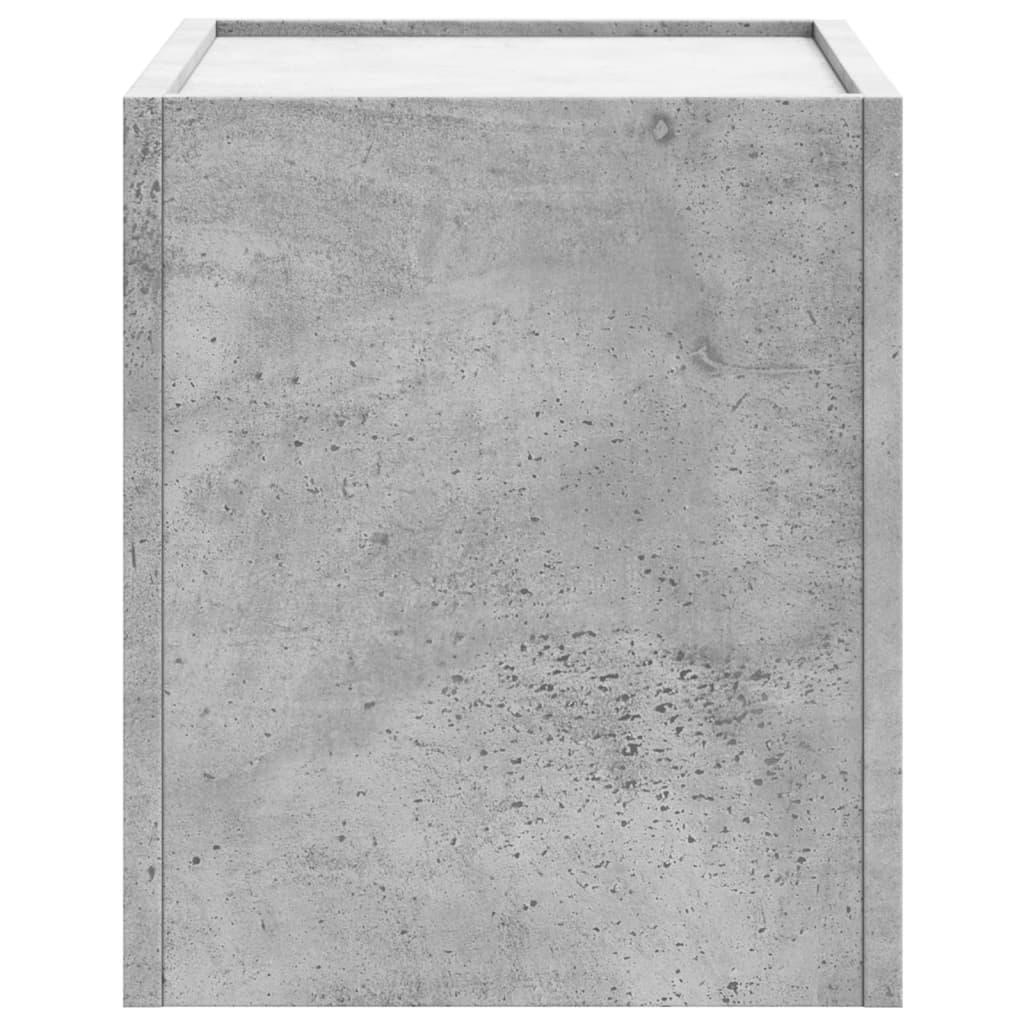 vidaXL Wall-mounted Bedside Cabinets 2 pcs Concrete Grey 45x30x35 cm