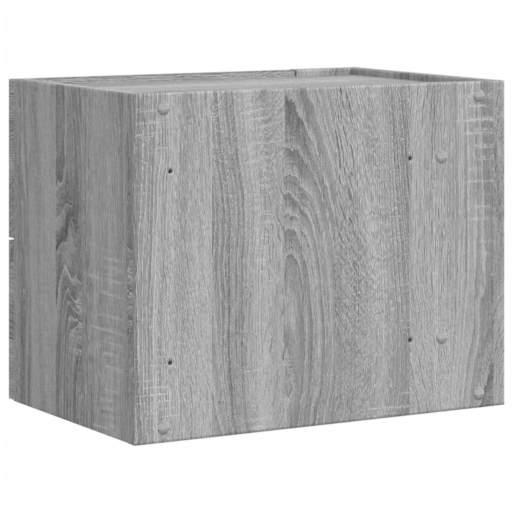 Wall-mounted Bedside Cabinet Grey Sonoma 45x30x35 cm