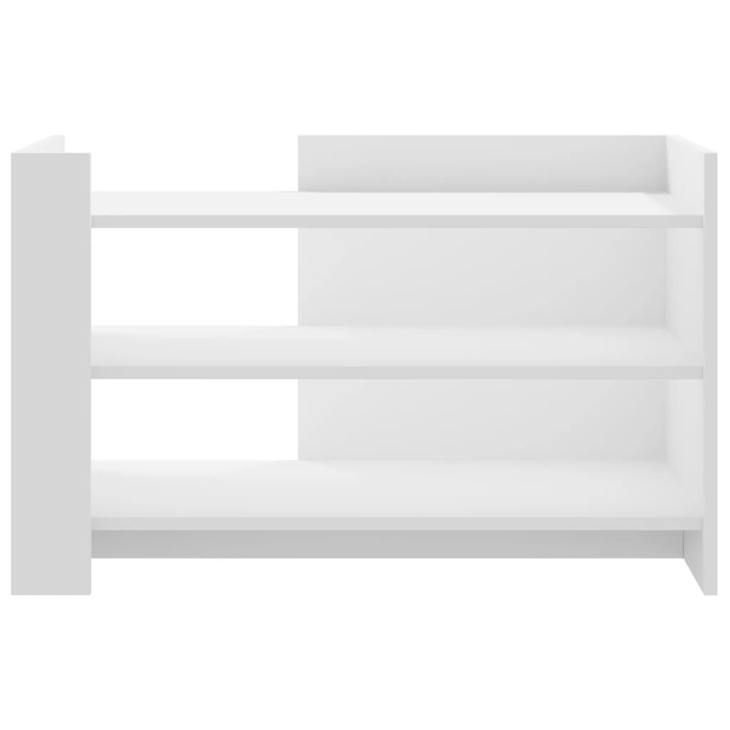 Coffee Table White 80x50x50 cm Engineered Wood