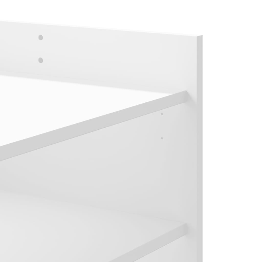 Coffee Table White 80x50x50 cm Engineered Wood