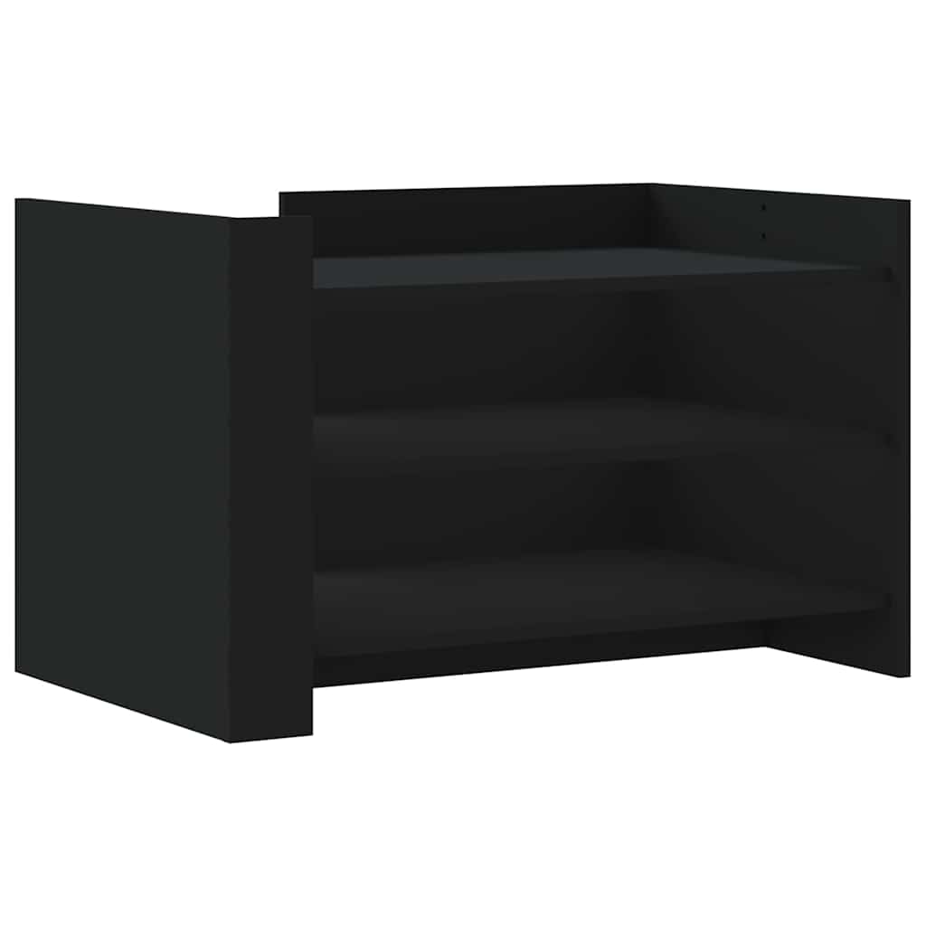 Coffee Table Black 80x50x50 cm Engineered Wood