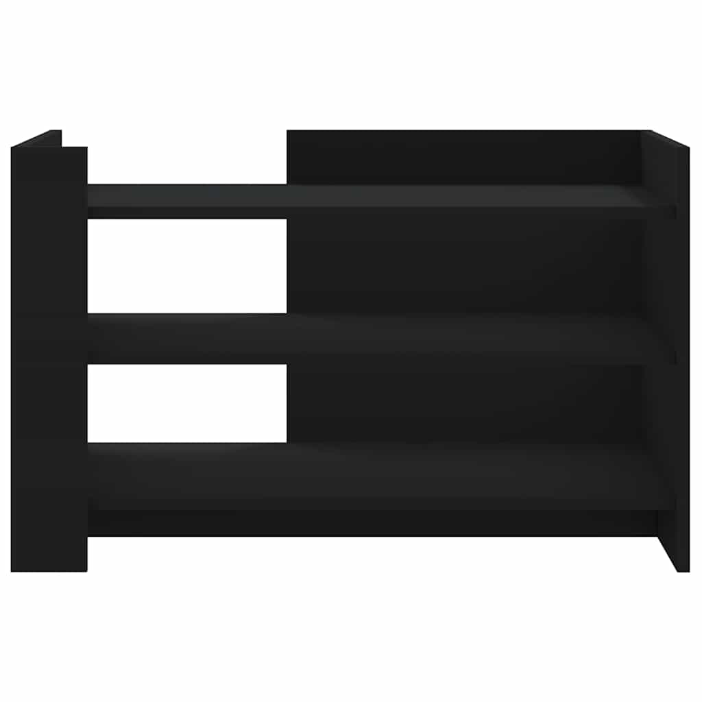 Coffee Table Black 80x50x50 cm Engineered Wood