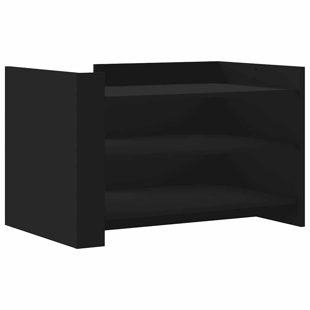 Coffee Table Black 80x50x50 cm Engineered Wood