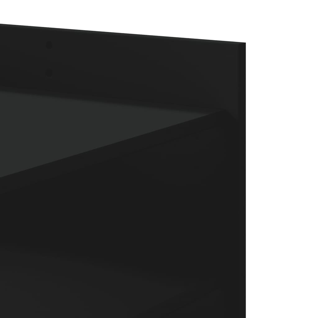 Coffee Table Black 80x50x50 cm Engineered Wood