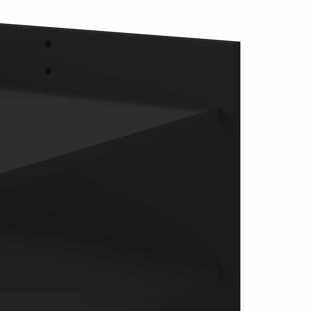 Coffee Table Black 80x50x50 cm Engineered Wood