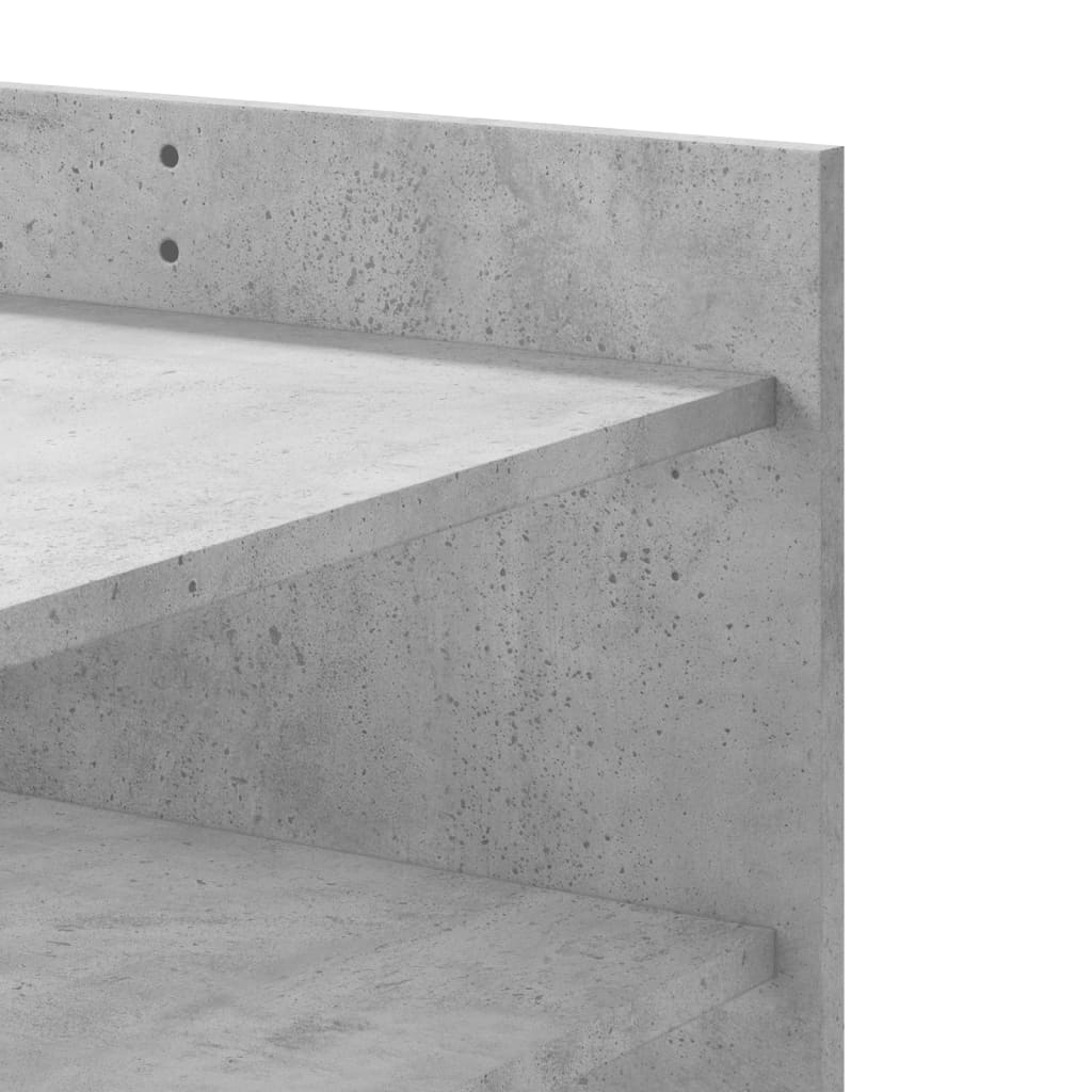 Coffee Table Concrete Grey 80x50x50 cm Engineered Wood