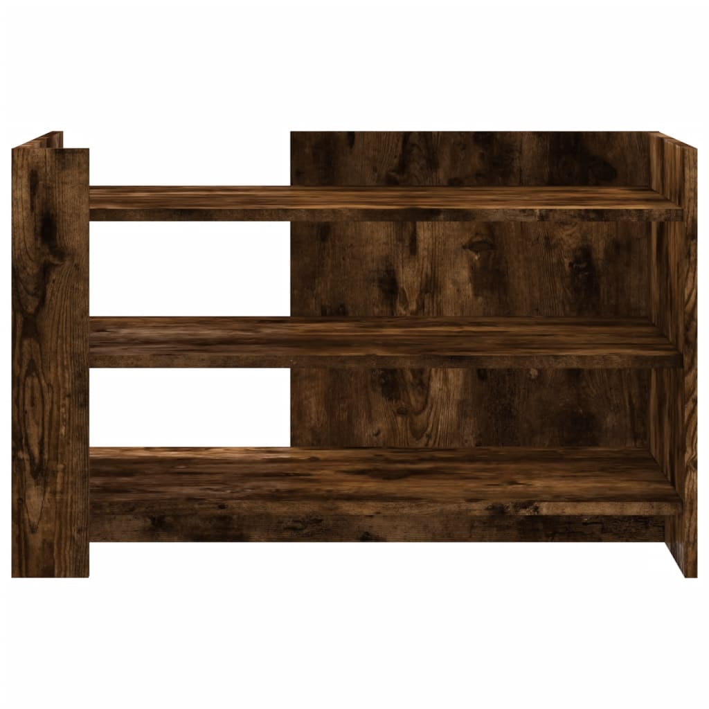 Coffee Table Smoked Oak 80x50x50 cm Engineered Wood
