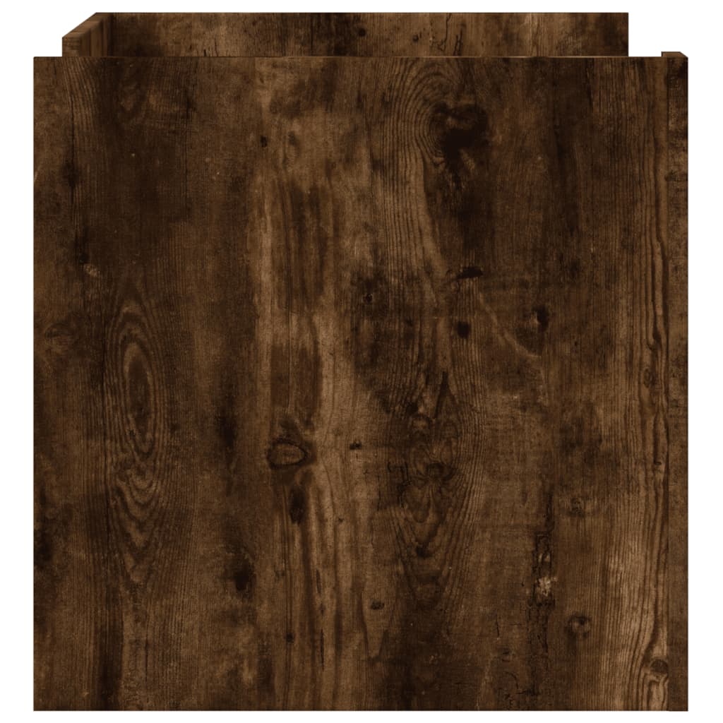 Coffee Table Smoked Oak 80x50x50 cm Engineered Wood