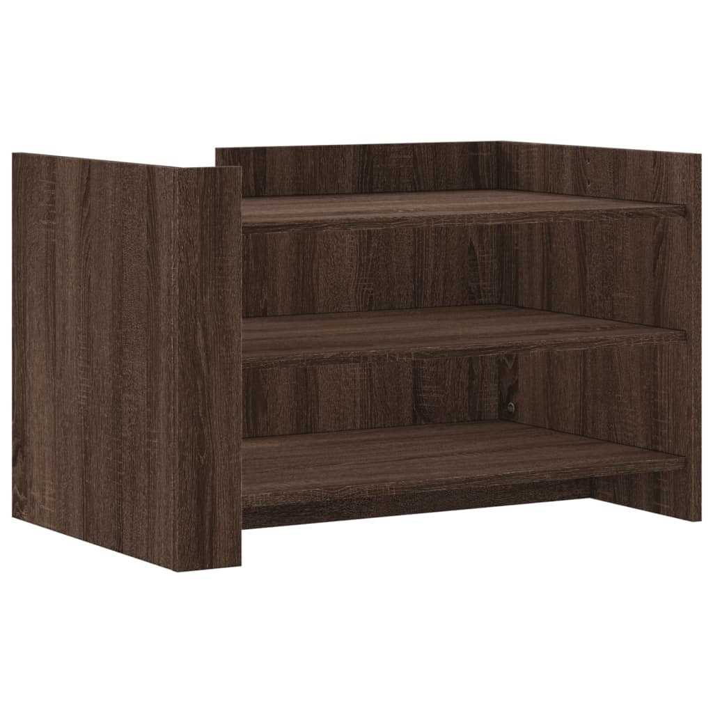 Coffee Table Brown Oak 80x50x50 cm Engineered Wood