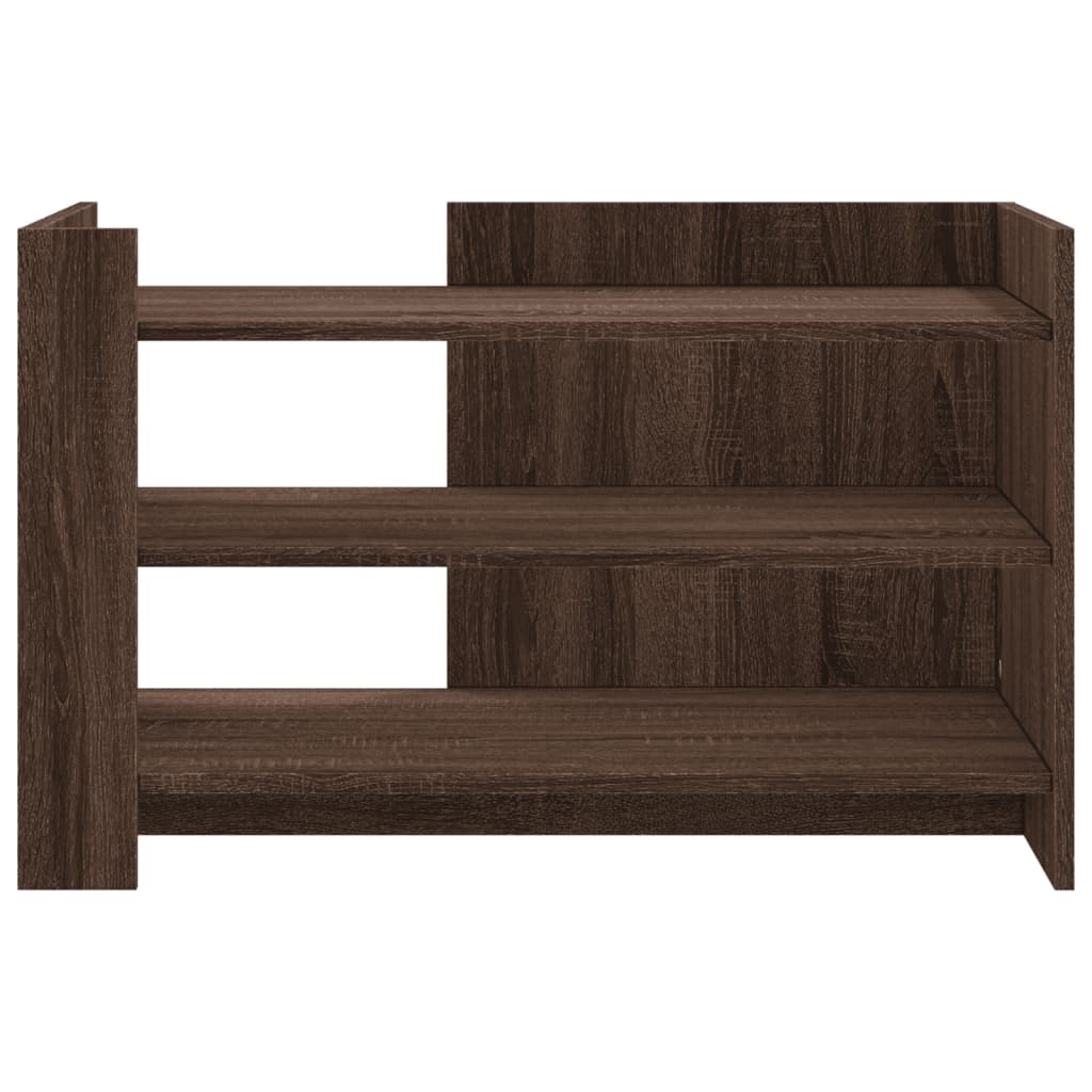 Coffee Table Brown Oak 80x50x50 cm Engineered Wood